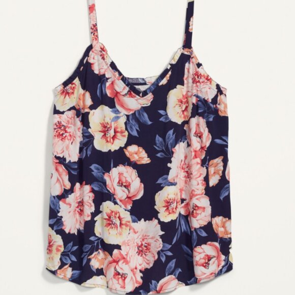 OLD NAVY | Floral Cami Strappy Top Size L - Picture 2 of 7